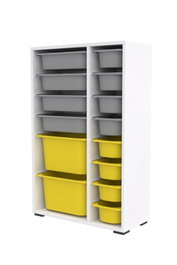 Hanah Home Rine 2D4K8U Blanco, Gris y Amarillo
